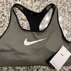 Nike Charcoal and Black Sports Bra